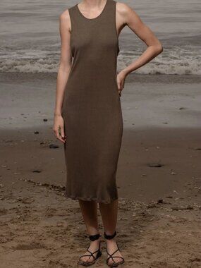Heidi Merrick Ribbed Tank Dress size M
